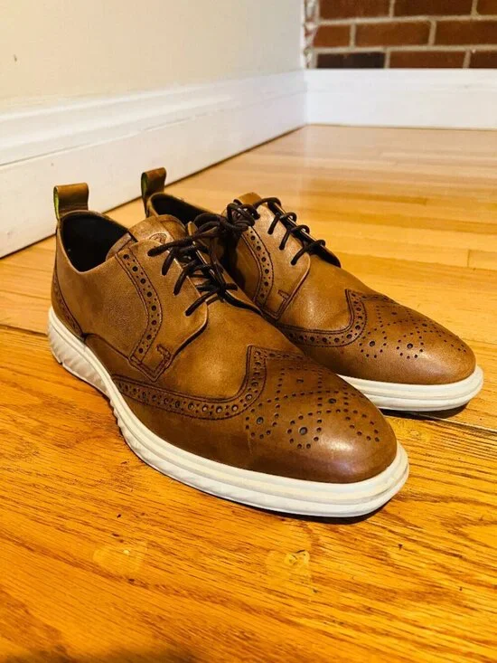 ECCO ECCO ST.1 Hybrid Lite Wingtip Oxford Men's 43 US 9 Comfort Dress Shoes
