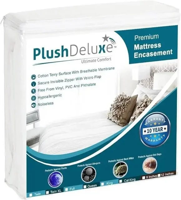 Twin-XL 39X80 Size Mattress Encasement  Waterproof  Terry Fabric 12-15