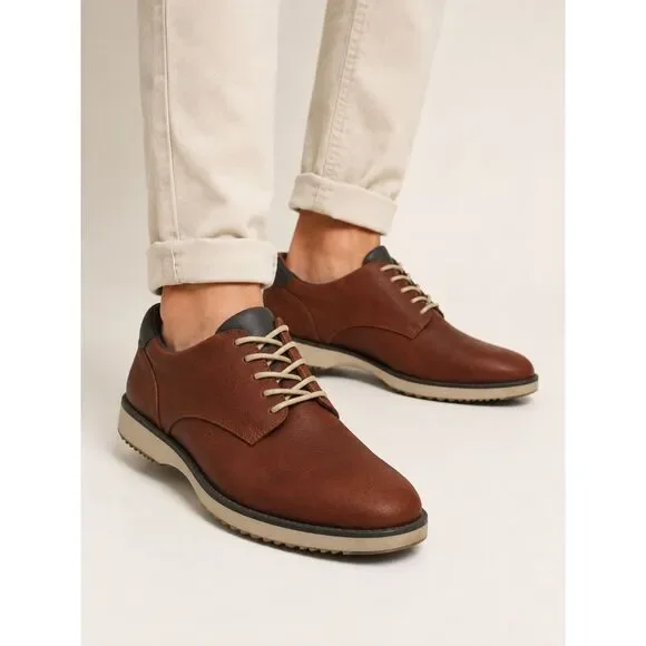 Dr. Scholl's Mens Brown Oxford Shoes 9M Dress Casual Derby Comfort Preppy