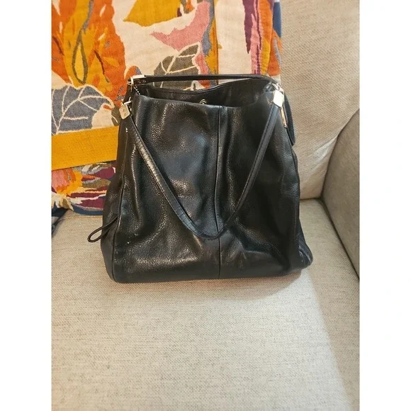 Coach Black Pebbled Leather Double Handled Madison Bag E1376-26224