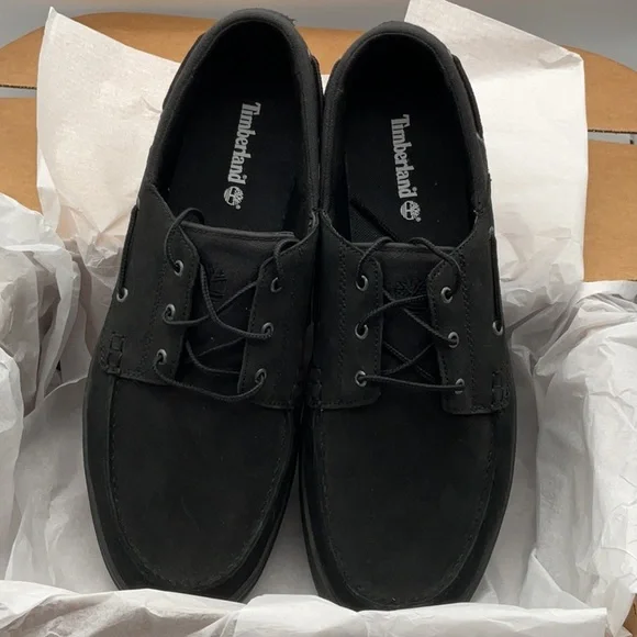 Timberland Black Leather / canvas Oxfords‎ size 13