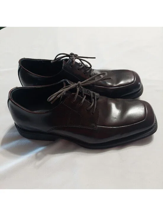 Kenneth Cole Reaction Men's Brown Leather Dress Shoes Size 9M