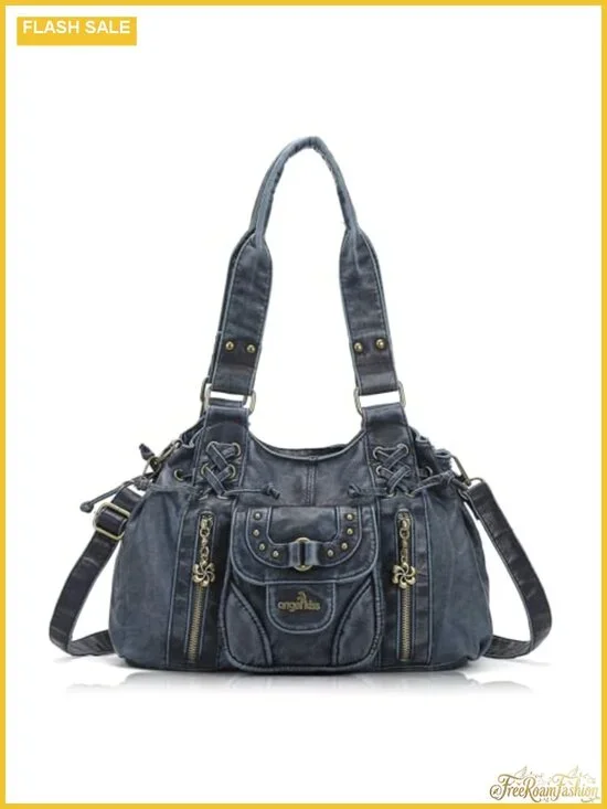 Small Hobo Bag for Women Faux Leather Shoulder Handbag with Removable Strap