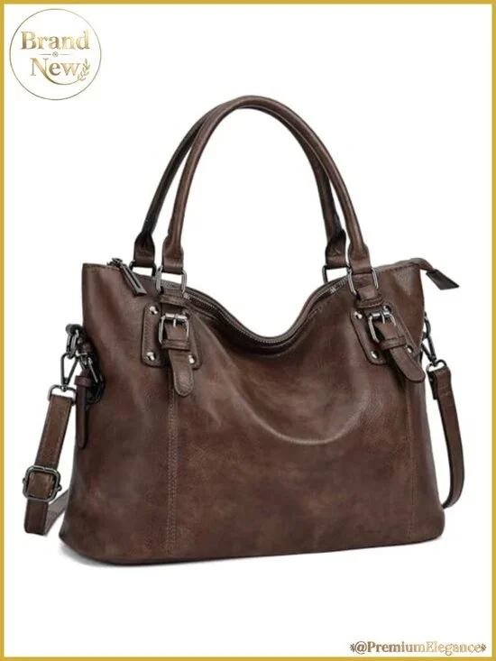 Faux Leather Hobo Bag for Women Tote Shoulder Crossbody Purse