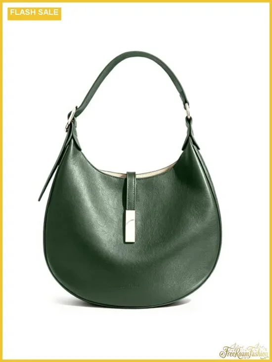 Faux Leather Hobo Shoulder Bag Adjustable Strap Handbag Women Purse
