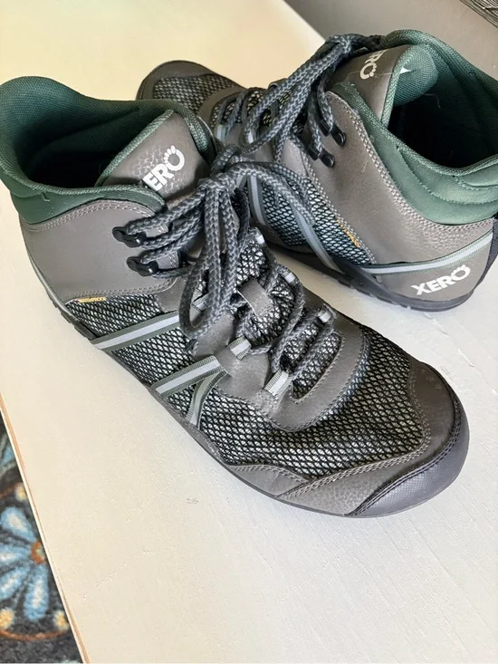 Xero Xcursion Fusion Men’s Gray & Green Lightweight, Waterproof Boots