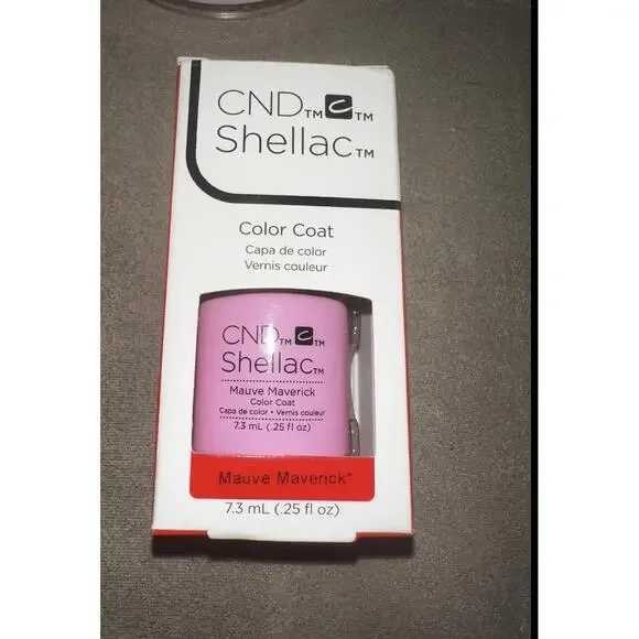 CND Shellac Nail Polish Mauve Maverick Purple Color‎ Coat Longwear