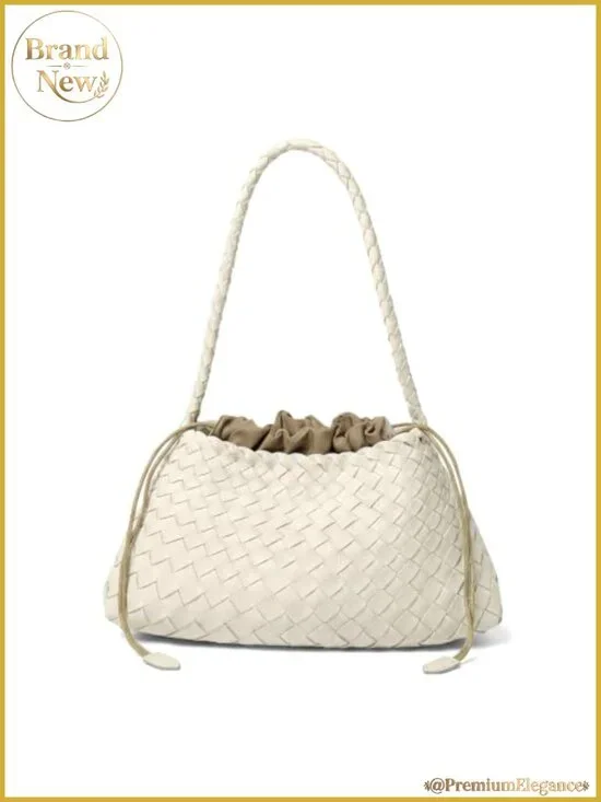 Woven Hobo Bag for Women Shoulder Purse Handmade Vegan Leather Tote
