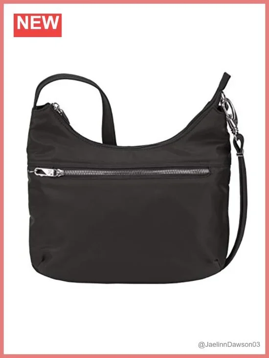 Anti-Theft Tailored Hobo Bag with RFID Blocking and Slash-Resistant Nylon