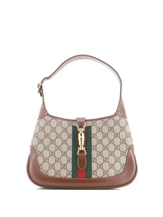 Gucci Jackie Hobo Gg Coated Canvas #335341G20B