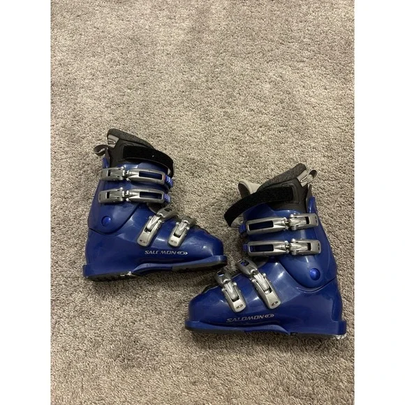 Salomon Womens Performa 4.0 Blue Adjustable Ankle Ski Boots Size US 6.5
