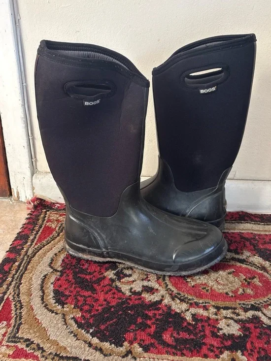 Bogs Men's Black Waterproof Tall Work Boots 11 USA