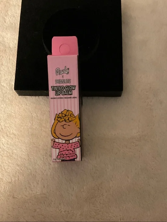 Peanuts Pink Tinted Glow Lip Balm with Character Art
