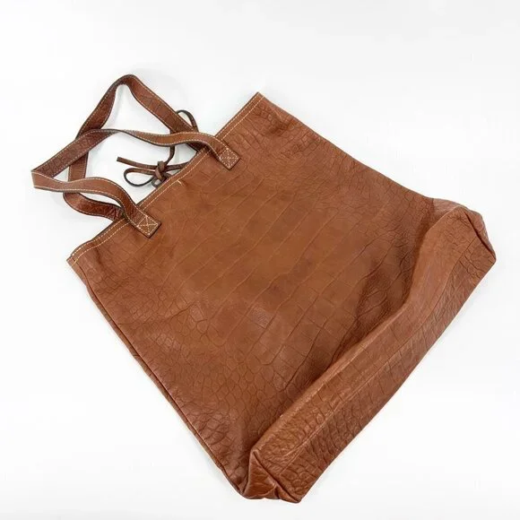 ✅ DIMONI REPTILE EMBOSSED LEATHER HOBO‎ BAG WITH CHEETAH LINING