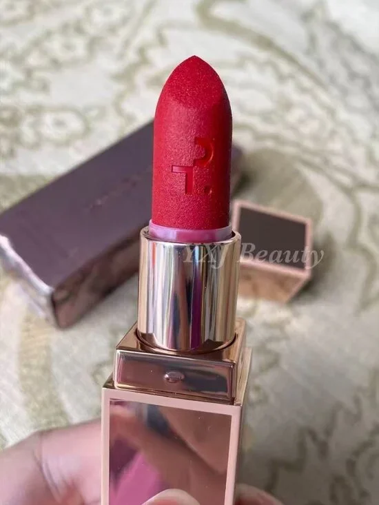 New In Box PATRICK TA Matte Suede Lipstick~That's Why She's Late~Full Size 4 g