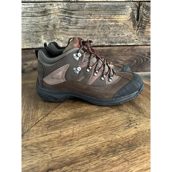 Dunham Boots Mens  Cloud Waterproof Trail Hiking Ankle Boot Browns Leather Sz 10