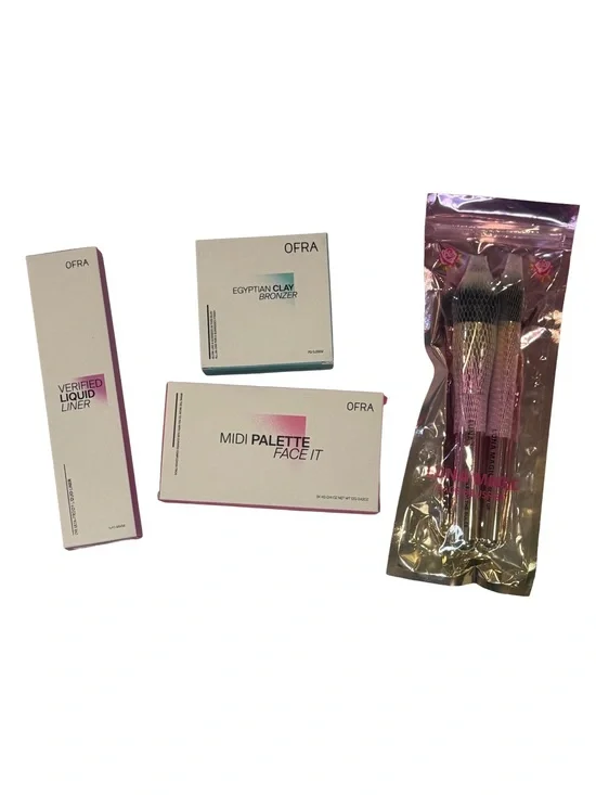 OFRA Bronze Glow Complete Face Bundle Egyptian Bronzer Palette Liner Brushes