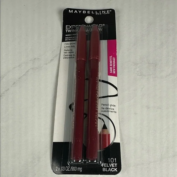 Maybelline Expert Wear Twin Eye & Brow‎ Eyeliner Pencil, Velvet Black 101