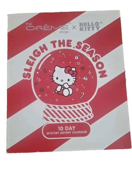 Hello Kitty 10 Day Mystery Advent Holiday Christmas Calendar Creme Shop