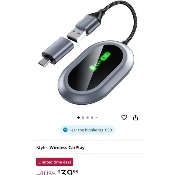 wireless carplay adapter‎