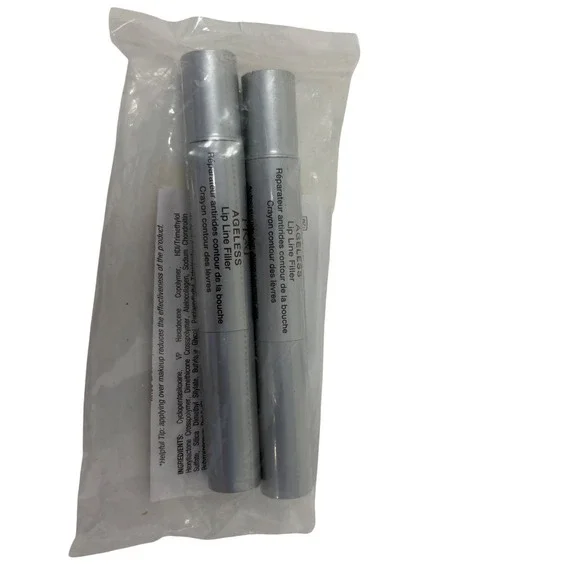 PRAI Ageless Lip Line‎ Filler Set of 2 Anti-Aging Wrinkle Treatment Silver Tubes