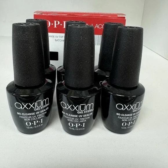 OPI AXXIUM Gel System - No-Cleanse UV Top Sealer AX 212 - 0.5oz/15mL - Set‎ of 6