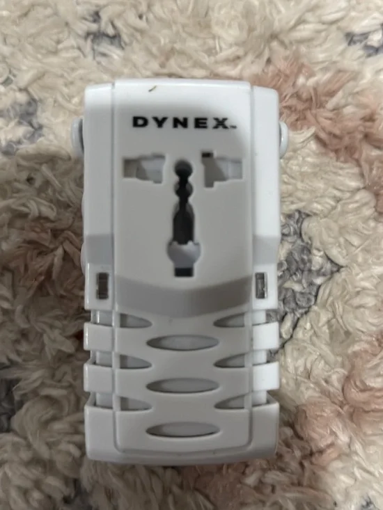 Dynex White Universal Travel Adapter - White
