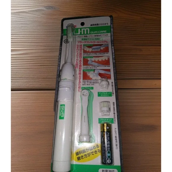 Vintage Gum Butler Electric Toothbrush‎ White Japan TT-23 NEW