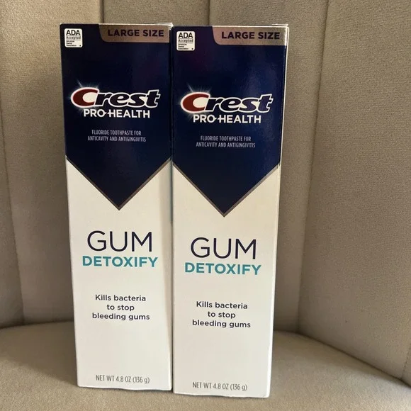 2pk Crest Pro-Health Gum Detoxify Toothpaste 4.8oz Large Size EXP 05/2028