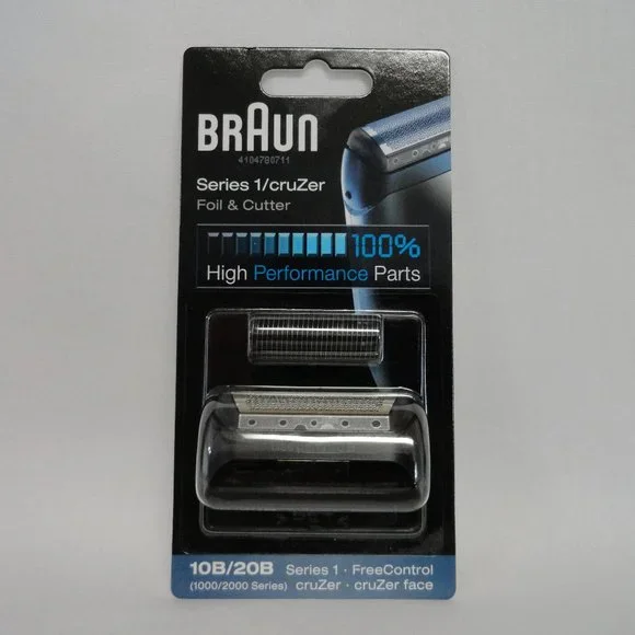 BRAUN, Series 1 / cruZer, foil & cutter, 10B/20B, FreeControl, new