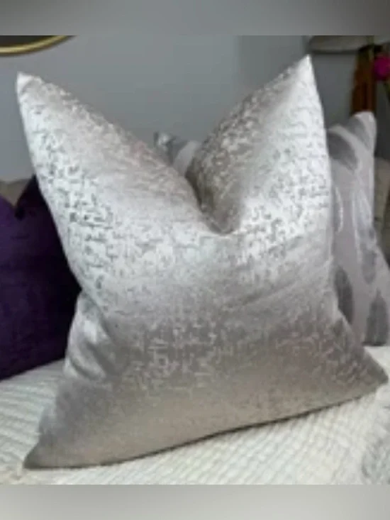 Silk Lilac Abstract Pillow Cover
