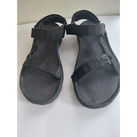 Teva-Men's Size 11 Black Hurricane Textile Upper Casual Sandals WATER,  Hiking.