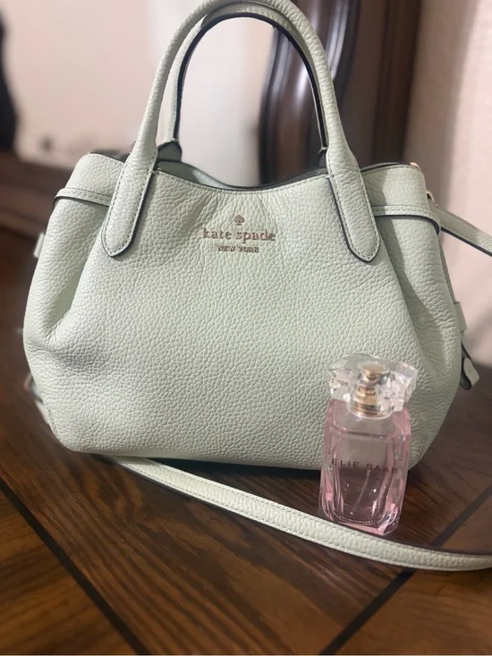 Kate Spade ♠️ New York Pistachio color Pebbled Leather small Dumpling bag