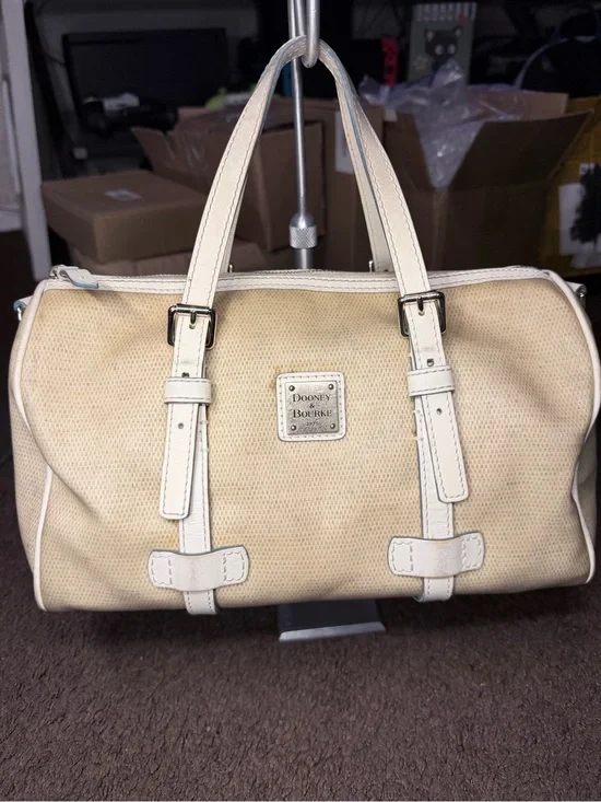 Dooney & Bourke Panama barrel satchel bag