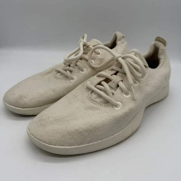 Allbirds Wool Runners Cream White Athletic Mens Size 9 Low Top Sneakers