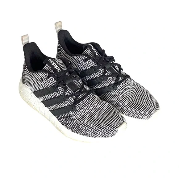 Adidas Questar Flow Mens Black White Mesh Running Shoes EG3192 Size 9