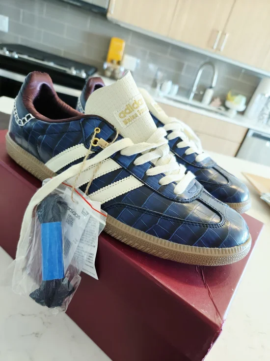 Bonner x adidas Samba OG 'Croc Collegiate Navy