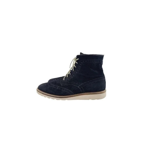 Free Press, Solid Laces Round Toe Suede Lace-Up Boots,‎ Men's, Size 10.5, Black.