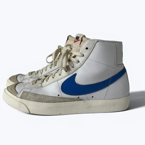 Nike Blazer Mid 77 Vintage Pacific Blue Sneakers BQ6806-400 Mens 8 Womens 9.5
