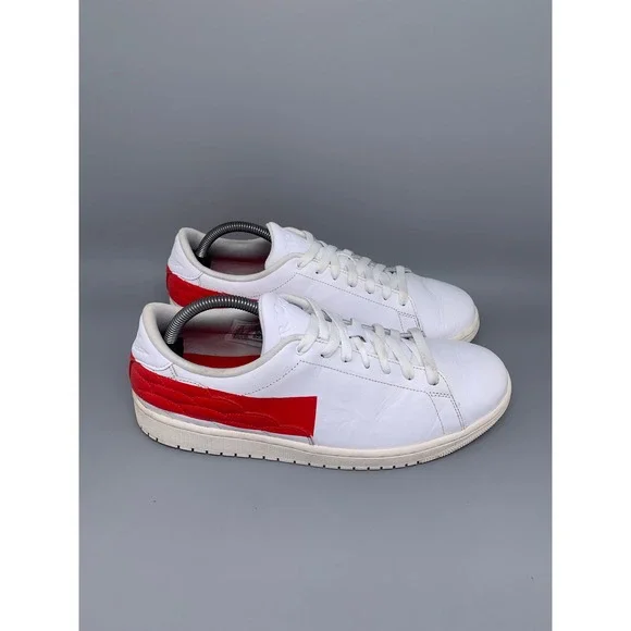 Jordan Centre Court White University Red Shoes DJ2756-101 Men's Sz 10