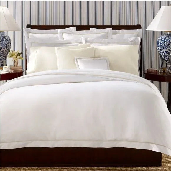 NWT Ralph Lauren Organic Cotton Palmer Twin Flat Sheet Sand Dune