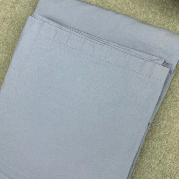 Martha‎ Stewart Everyday Full Size Flat Sheet Periwinkle 100% Cotton Made in USA