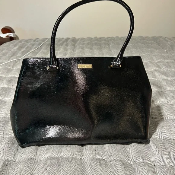 Kate Spade New York Black Patent Leather Tote