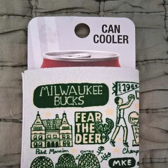 Milwaukee Bucks Neil Enterprises Can Cooler Sleeve