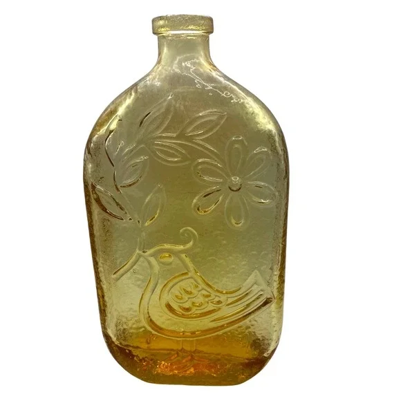 Stelvia Italy Bird Of Peace Decanter Amber Wayne Husted Empoli MCM Bottle