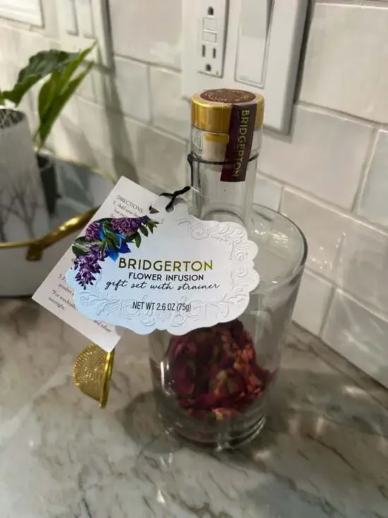 Bridgerton Rose Petal Cocktail Infusion Kit with Strainer