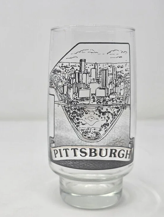 Vintage 1985 Pittsburgh Skyline #1 Collector Glass