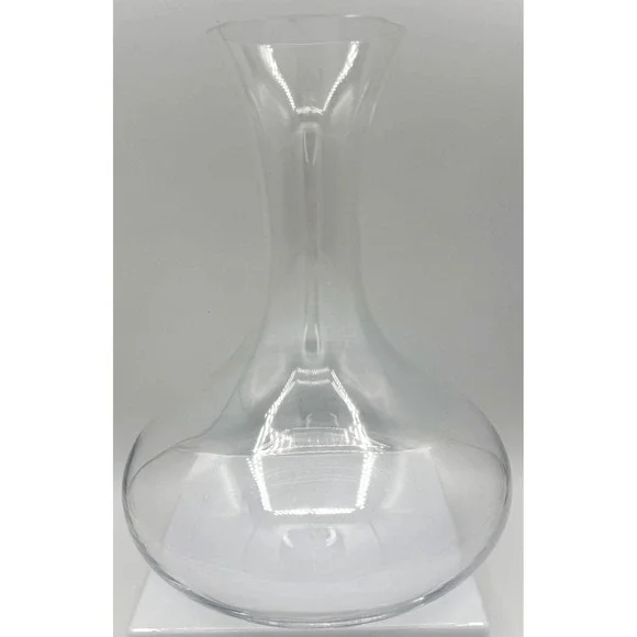 Denizli Clear Glass Wine Decanter Hand Made in Turkey 10x7.5