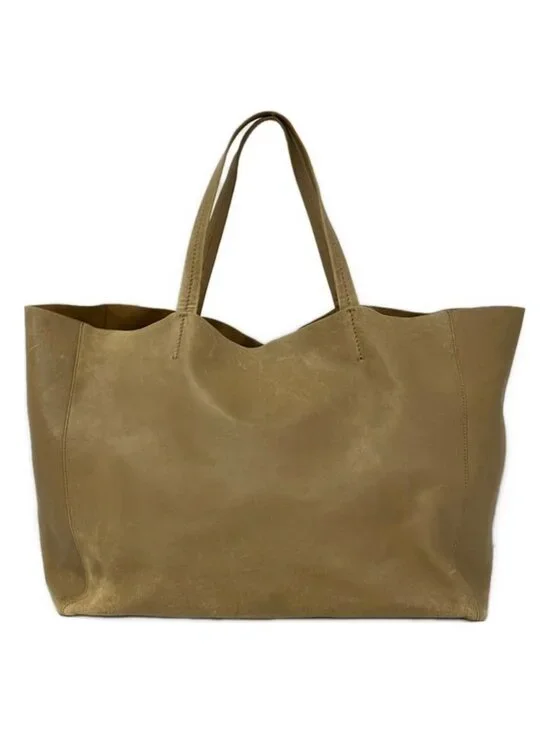 Celine Tote Bag Horizontal Cabas Light Brown Leather