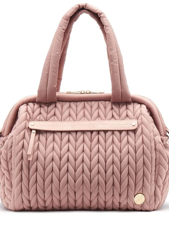 NEW! Happ Diaper Bag - Paige Carryall Dusty Rose